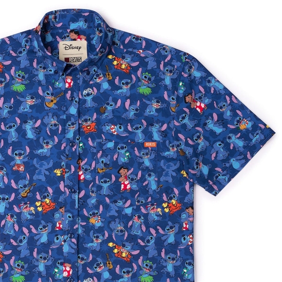 Disney Men's Blue Short Sleeve Shirt - Picture 2 of 5